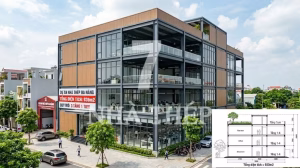 Dự án nhà khung thép thương mại 4 tầng tại Thanh Hoá